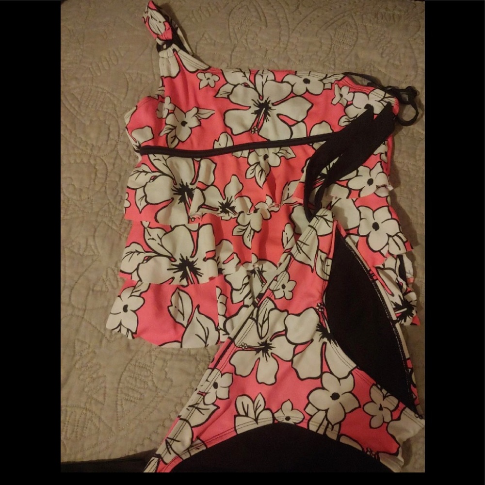 2 piece bathing suit ….